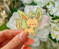 oops! leafeon defect sticker