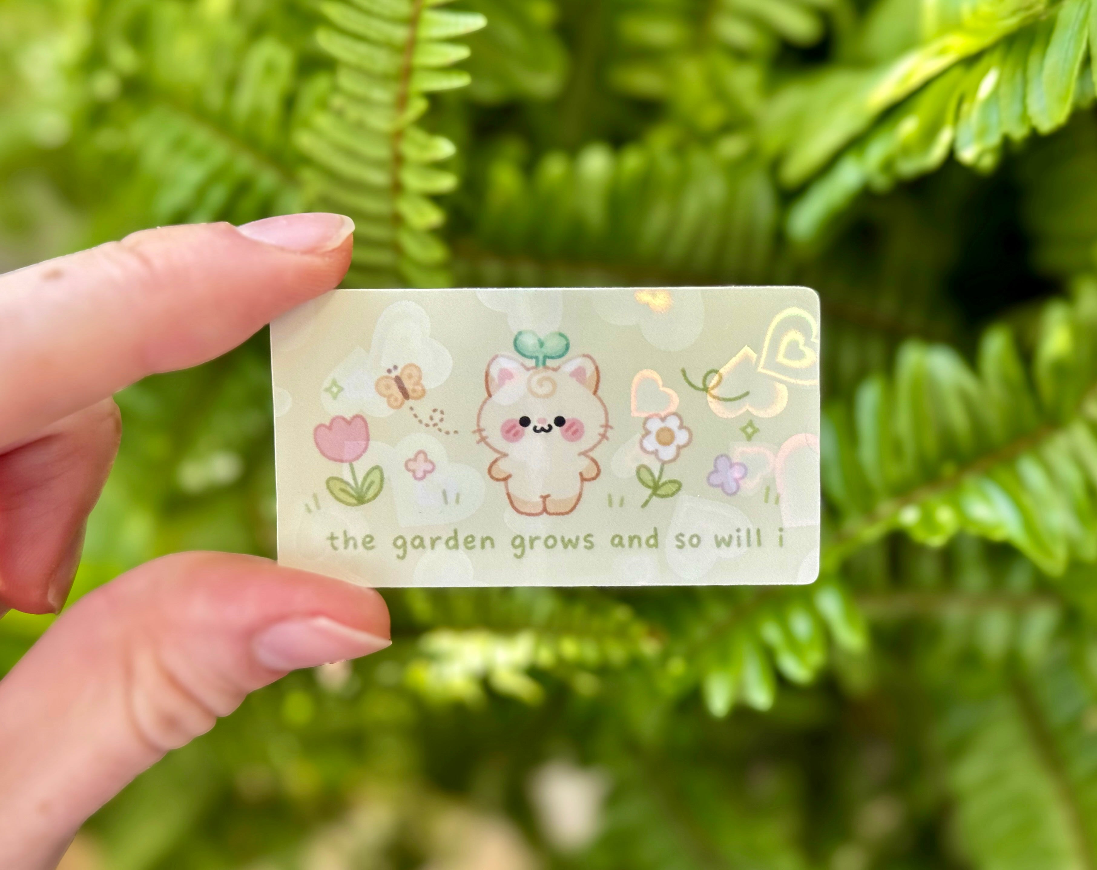 garden holographic sticker