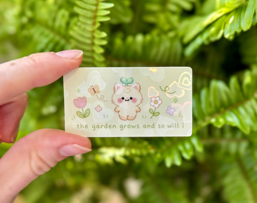 garden holographic sticker