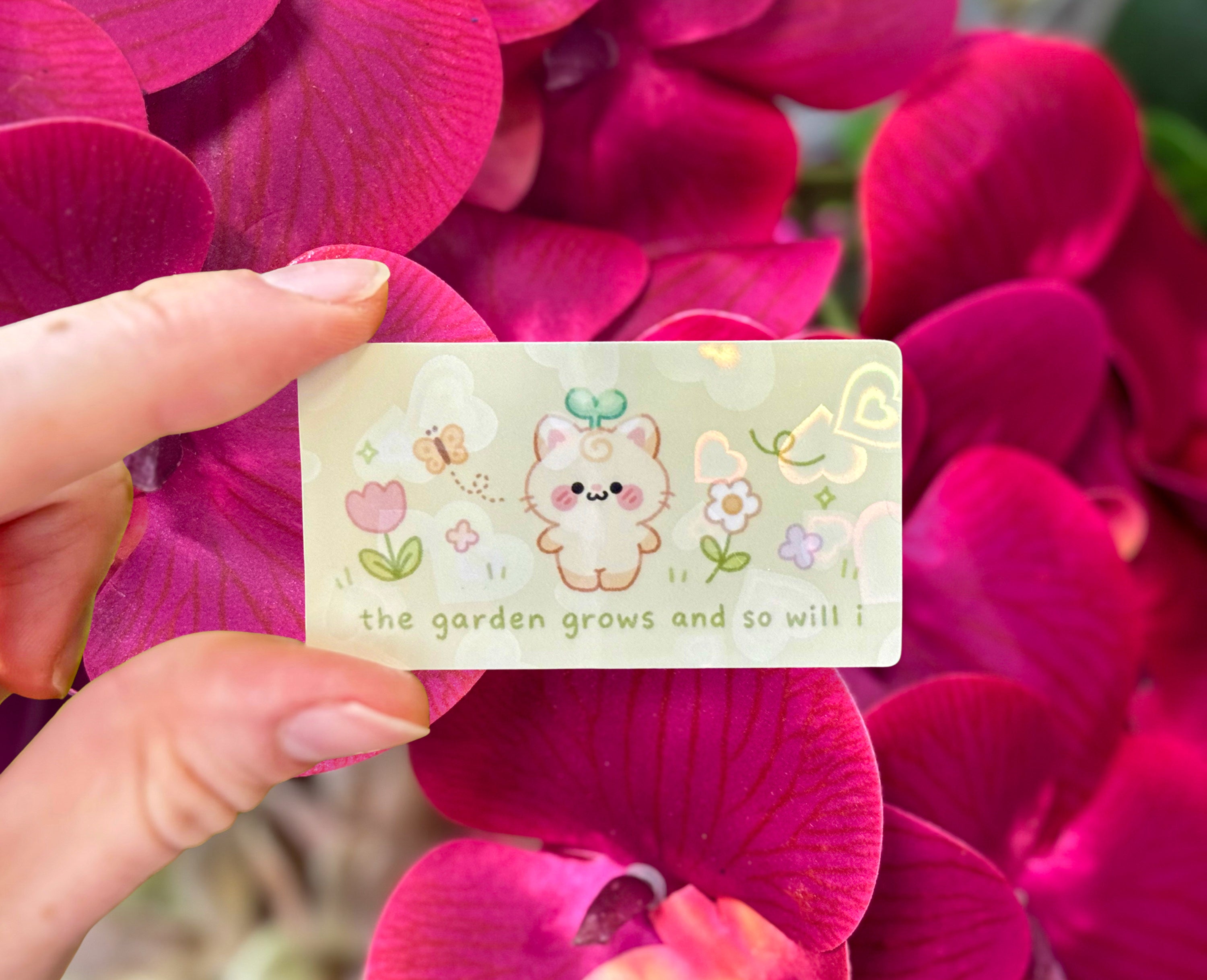 garden holographic sticker